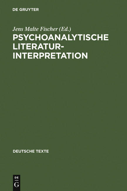 Psychoanalytische Literaturinterpretation: Aufsätze Aus Imago. Zeitschrift Für Anwendung Der Psychoanalyse Auf Die Geisteswissenschaft (1912-37) (Repr - Ingram