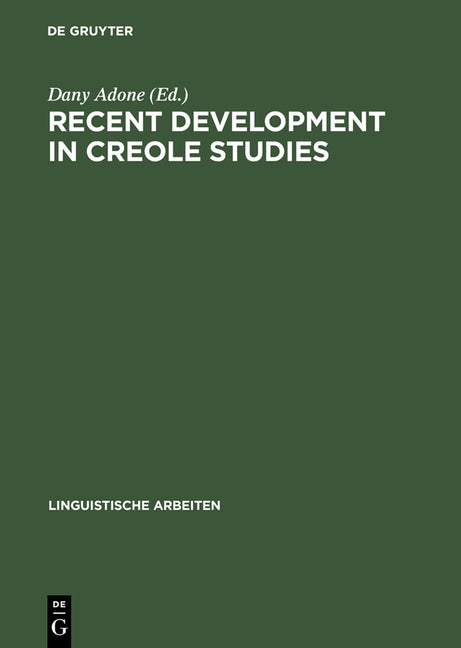 Recent Development in Creole Studies (Reprint 2012) - Ingram