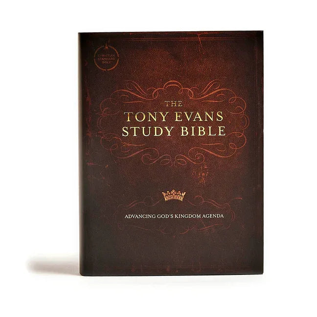 CSB Tony Evans Study Bible, Hardcover: Study Notes and Commentary, Articles, Videos, Easy-To-Read Font - stevensbooks