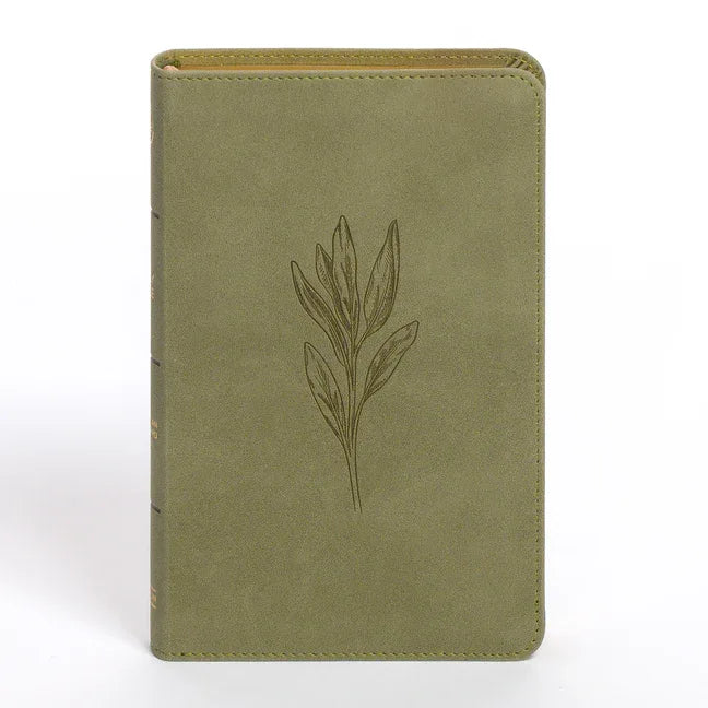CSB Personal Size Bible, Sage Suedesoft Leathertouch - stevensbooks