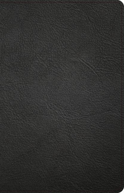 NASB Large Print Thinline Bible, Holman Handcrafted Collection, Black Premium Goatskin - stevensbooks