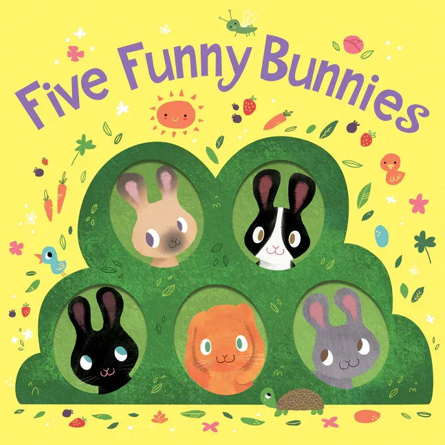Five Funny Bunnies Board Book: An Easter and Springtime Book for Kids - stevensbooks