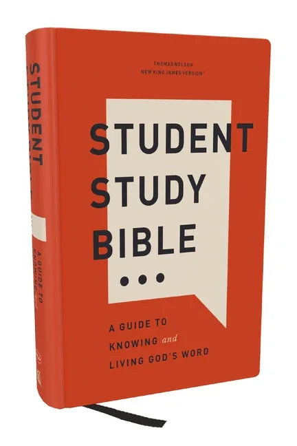 Student Study Bible: A Guide to Knowing and Living God's Word (Nkjv, Hardcover, Red Letter, Comfort Print) - stevensbooks