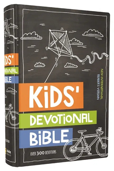 Nirv, Kids' Devotional Bible, Hardcover: Over 300 Devotions (Revised) - stevensbooks