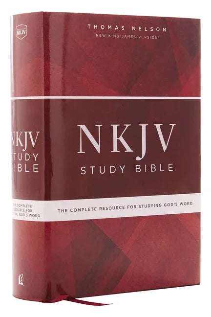 NKJV Study Bible, Hardcover, Red Letter Edition, Comfort Print: The Complete Resource for Studying God's Word - stevensbooks