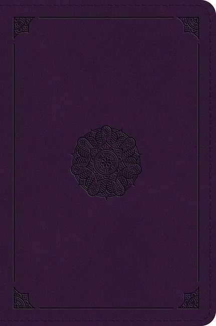 ESV Large Print Bible (Trutone, Lavender, Emblem Design) - stevensbooks
