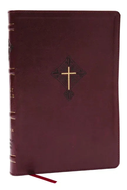 Rsv2ce, Thinline Large Print Catholic Bible, Crimson Leathersoft, Comfort Print - stevensbooks