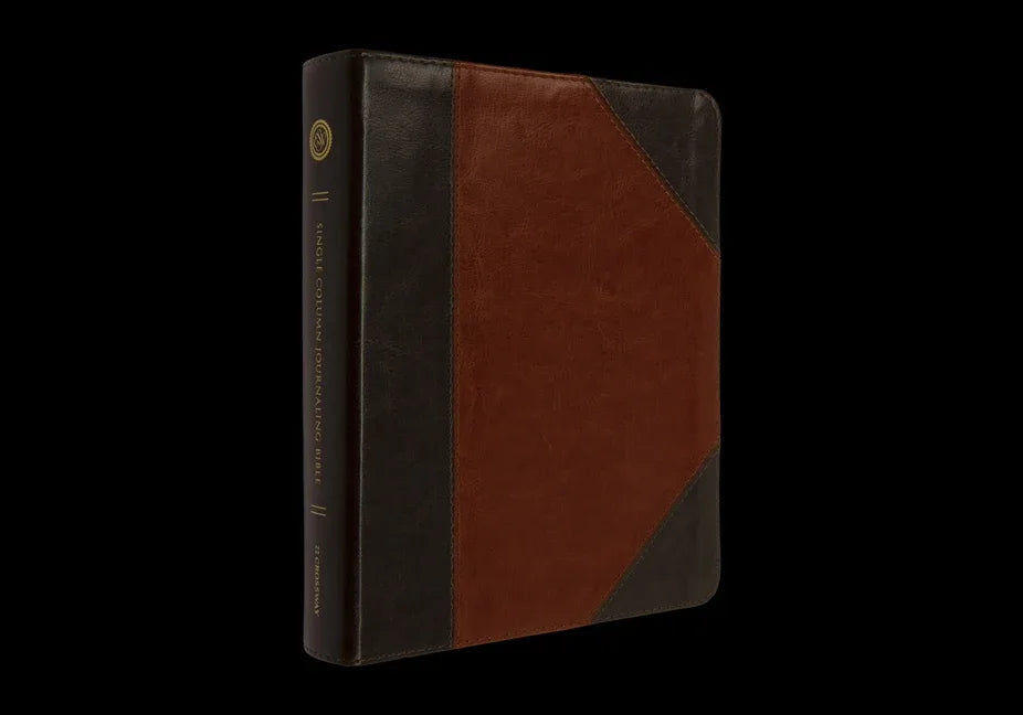 ESV Single Column Journaling Bible (Trutone, Brown/Cordovan, Portfolio Design) - stevensbooks