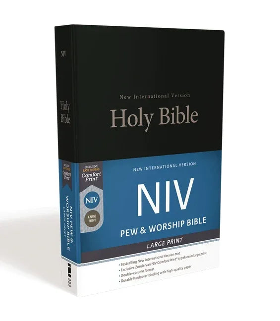 NIV, Pew and Worship Bible, Large Print, Hardcover, Black (Special) - stevensbooks