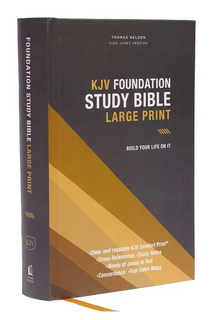 Kjv, Foundation Study Bible, Large Print, Hardcover, Red Letter, Comfort Print: Holy Bible, King James Version - stevensbooks