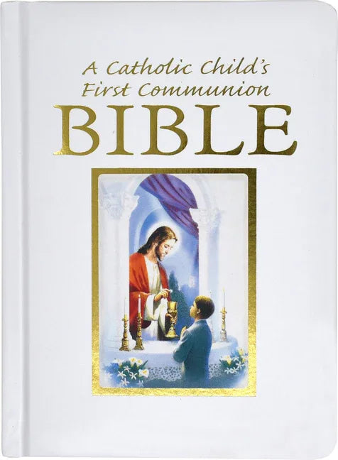 Catholic Child's Traditions First Communion Gift Bible-Nab-Boy (Traditions - Boy) - stevensbooks
