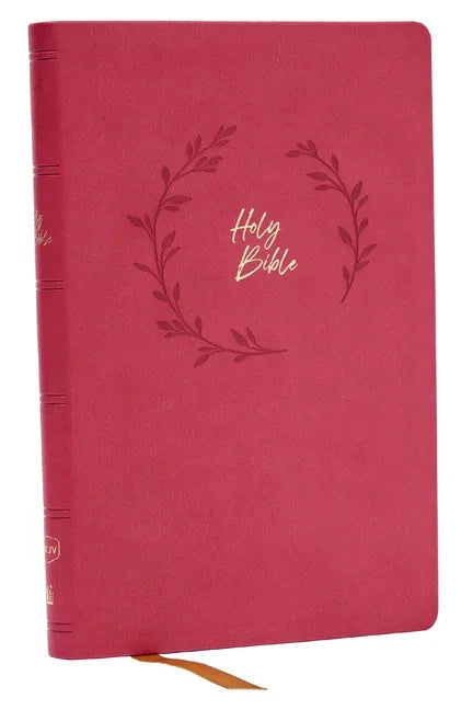 NKJV Holy Bible, Value Ultra Thinline, Pink Leathersoft, Red Letter, Comfort Print - stevensbooks