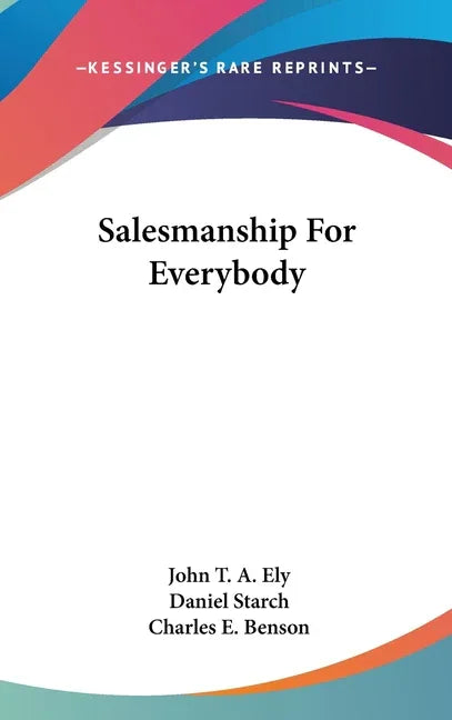 Salesmanship For Everybody - stevensbooks