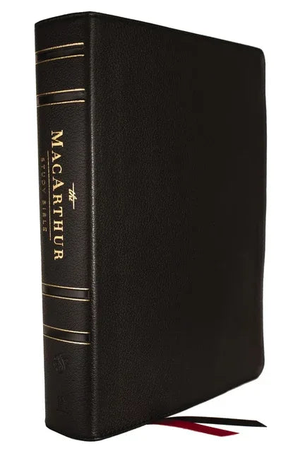 Esv, MacArthur Study Bible, 2nd Edition, Genuine Leather, Black: Unleashing God's Truth One Verse at a Time - stevensbooks