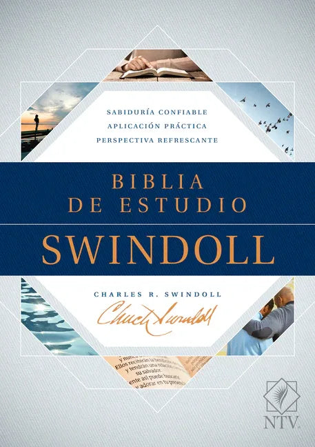 Biblia de Estudio Swindoll Ntv (Tapa Dura, Azul) - stevensbooks