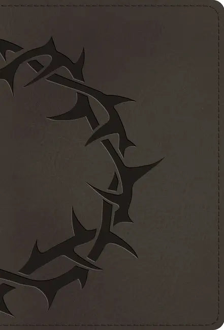 ESV Large Print Compact Bible (Trutone, Charcoal, Crown Design) - Ingram