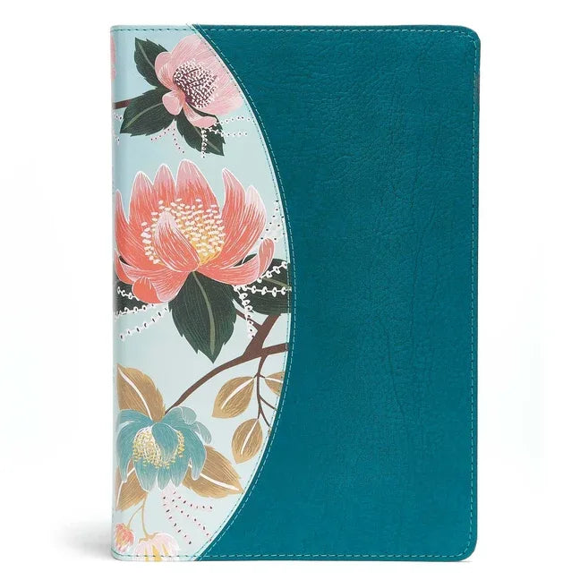 CSB Study Bible for Women, Teal/Sage Leathertouch - stevensbooks