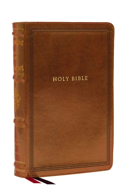 KJV Large Print Reference Bible, Brown Leathersoft, Red Letter, Comfort Print (Sovereign Collection): Holy Bible, King James Version - stevensbooks