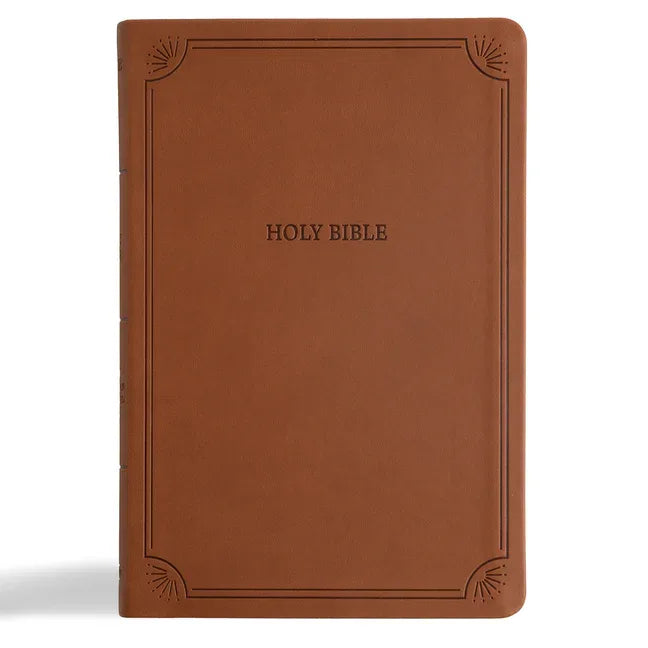 NASB Large Print Thinline Bible, Value Edition, Brown Leathertouch - stevensbooks