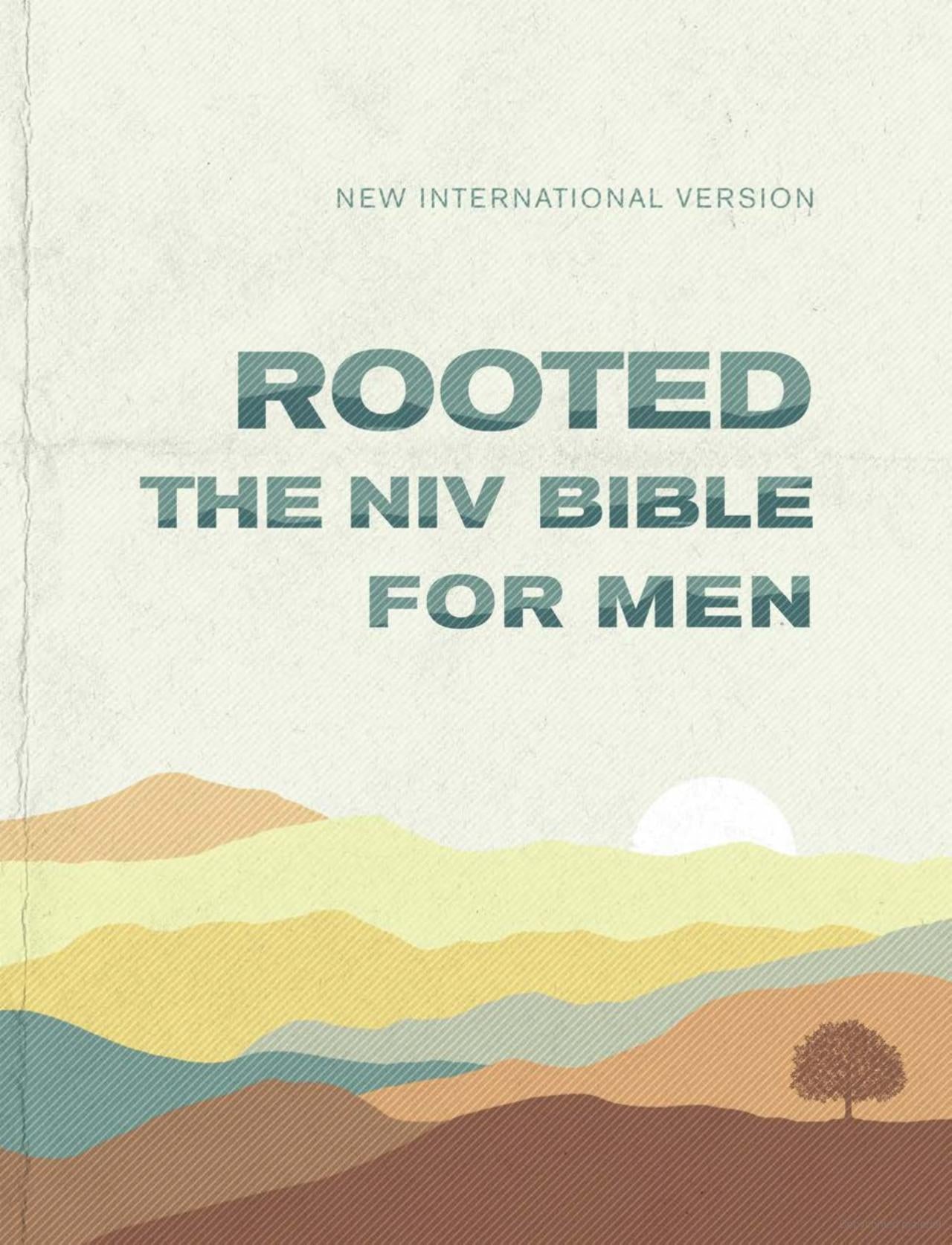 Rooted: The NIV Bible for Men, Leathersoft, Green, Comfort Print