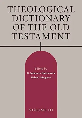 Cover of Theological Dictionary of the Old Testament, Volume III