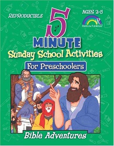 Cover of 5 Minute Sunday School Activities: Bible Adventures: Preschoolers