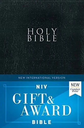 Cover of Niv, Gift and Award Bible, Leather-Look, Black, Red Letter Edition, Comfort Print