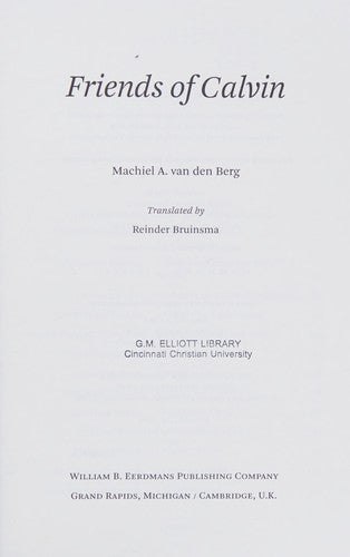 Cover of Friends of Calvin (English)