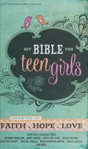 Bible for Teen Girls-NIV: Growing in Faith, Hope, and Love - stevensbooks