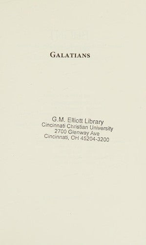 Cover of Galatians: A Handbook on the Greek Text