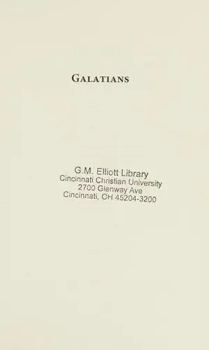Galatians: A Handbook on the Greek Text - stevensbooks