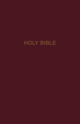 NKJV, Reference Bible, Center-Column Giant Print, Leather-Look, Burgundy, Indexed, Red Letter Edition, Comfort Print