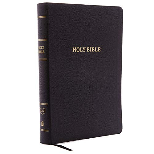 KJV, Reference Bible, Giant Print, Bonded Leather, Black, Red Letter Edition