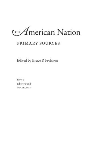 Cover of American Nation: Primary Sources