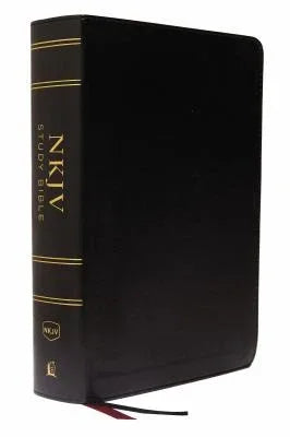NKJV Study Bible, Leathersoft, Black, Full-Color, Thumb Indexed, Comfort Print: The Complete Resource for Studying God's Word - stevensbooks