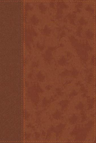 Niv, Personal Size Bible, Large Print, Leathersoft, Brown, Red Letter, Thumb Indexed, Comfort Print