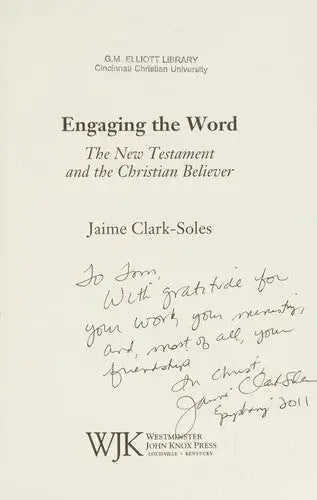 Engaging the Word: The New Testament and the Christian Believer - stevensbooks