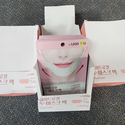 5 Pcs Mein Korean Hydrogel V Line Mask Pack Jawline Lift and Collagen Firming Care