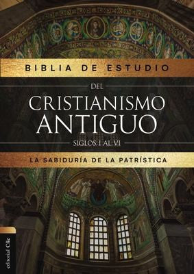 Cover of Rvr, Biblia de Estudio Patristica, Leathersoft, Marron, Interior a DOS Colores, Palabras de Jesus En Rojo, Comfort Print: La Sabiduria del Cristianism