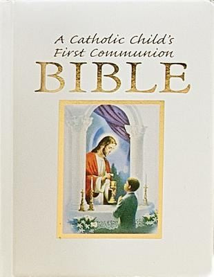 Catholic Child's Traditions First Communion Gift Bible-Nab-Boy (Traditions - Boy)