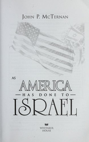 As America Has Done to Israel