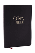The Open Bible: Read and Discover the Bible for Yourself (Nkjv, Black Leathersoft, Red Letter, Comfort Print)