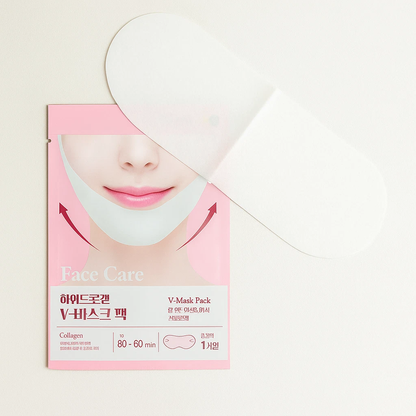 5 Pcs Hydrogel V Line Lifting Mask and 2 Pcs Korean Peel Off Lip Tattoo Tint
