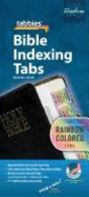 Bible Tab-Protestant-Rain: Rainbow Bible Tabs