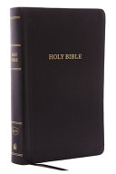 KJV, Reference Bible, Personal Size Giant Print, Bonded Leather, Black, Red Letter Edition