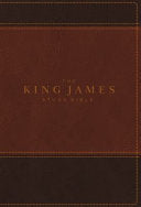 King James Study Bible, Imitation Leather, Brown, Indexed, Full-Color Edition