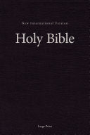 NIV, Pew and Worship Bible, Large Print, Hardcover, Black (Special)