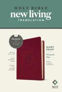 NLT Personal Size Giant Print Bible, Filament Enabled (Leatherlike, Aurora Cranberry, Red Letter) - stevensbooks