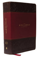 King James Study Bible, Imitation Leather, Burgundy, Indexed, Full-Color Edition
