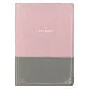 KJV Holy Bible, Super Giant Print Faux Leather Red Letter Edition - Ribbon Marker, King James Version, Pink/Gray